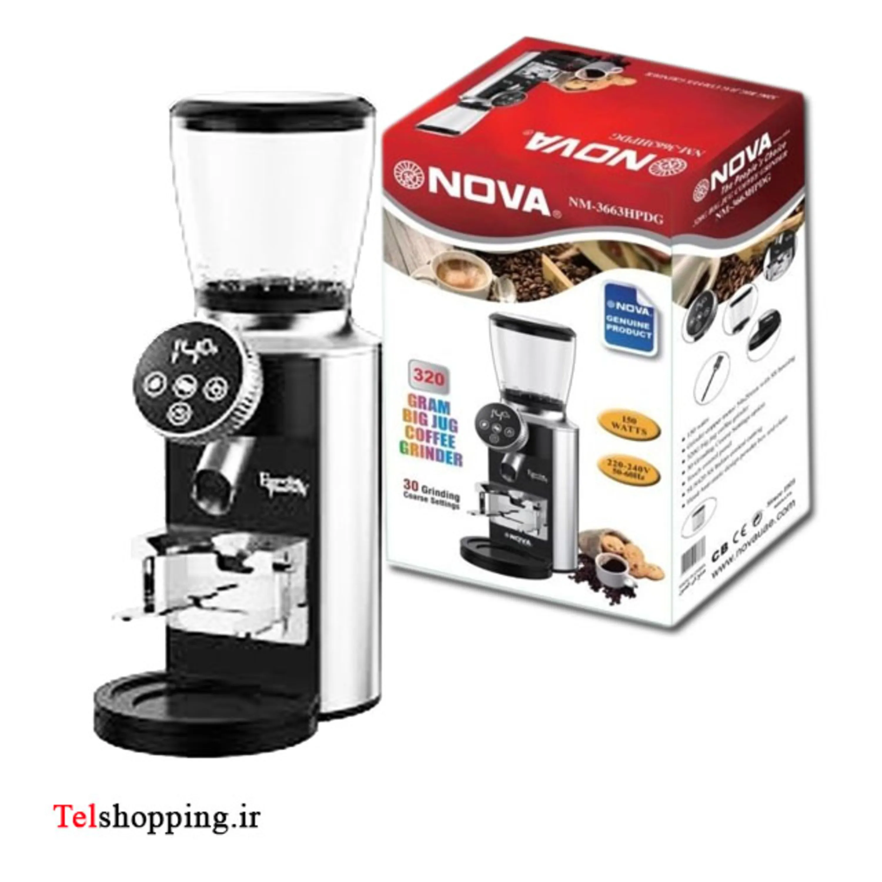 آسیاب قهوه نوا مدل NM3663